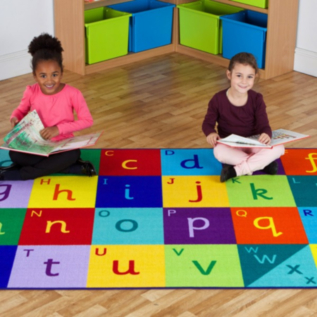 Rainbow Alphabet Classroom Carpet