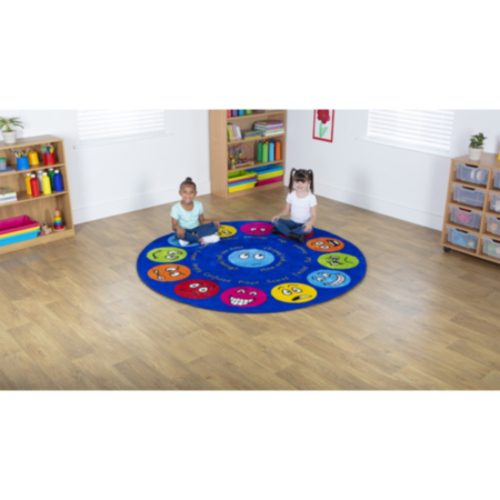 Emotions Interactive Circular Classroom Carpet