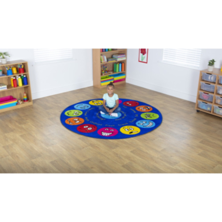 Emotions Interactive Circular Classroom Carpet