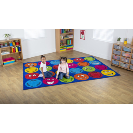 Emotions Interactive Rectangular Classroom Carpet