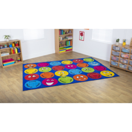 Emotions Interactive Rectangular Classroom Carpet