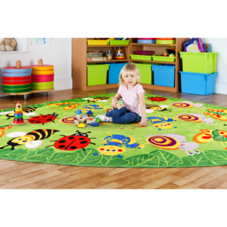 Back to Nature Corner Bugs Large Placement Carpet 