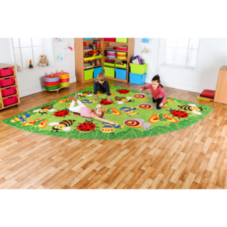 Back to Nature Corner Bugs Large Placement Carpet 