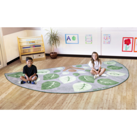 Natural World Semi Circle Placement Classroom Carpet