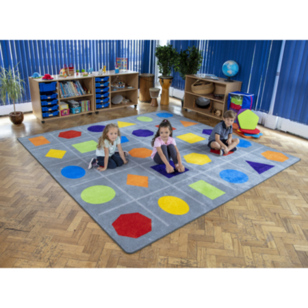 Primary Geometric Shapes Learning Carpet
