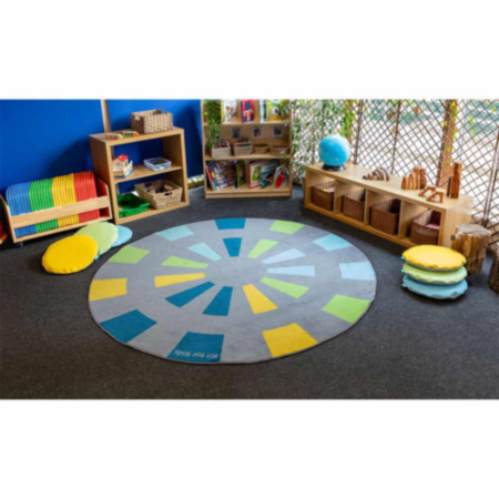Classroom Star Burst Carpet