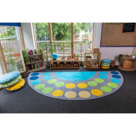 Classroom Lake Large Semi-Circle Placement Carpet