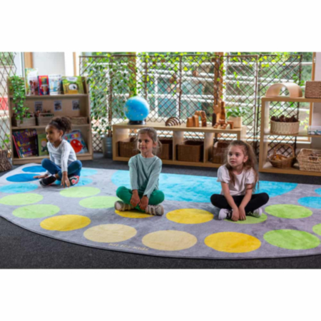 Classroom Lake Large Semi-Circle Placement Carpet