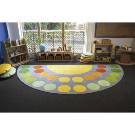 Classroom Safari Large Semi-Circle Placement Carpet