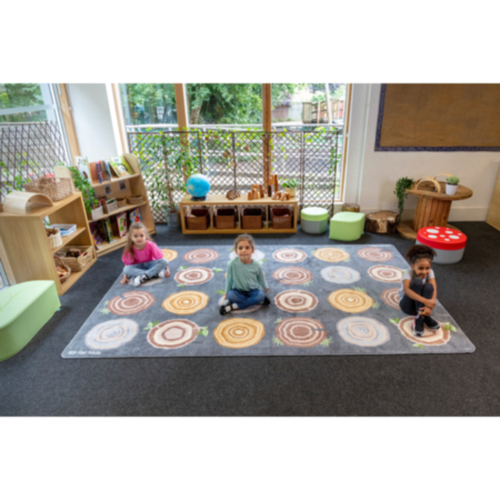 Classroom Tree Stump Placement Carpet
