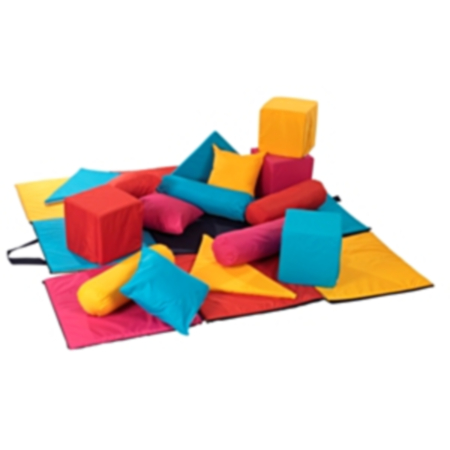 Soft Play 16 Cushions - Seating Cube Set