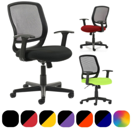 Mave Task Office Operator Chair Black Mesh Back