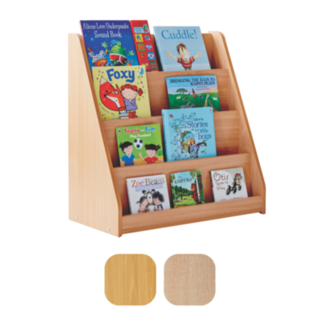 Early Years Static Bookcase with 4 Tiered Shelves