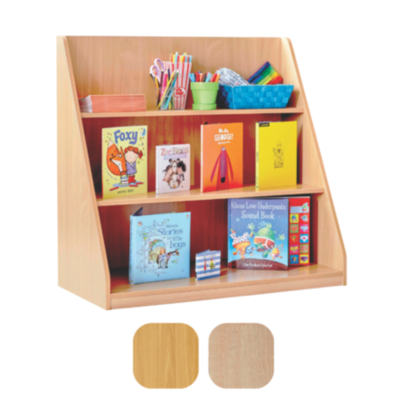 Early Years Static Bookcase with 3 Straight Shelves