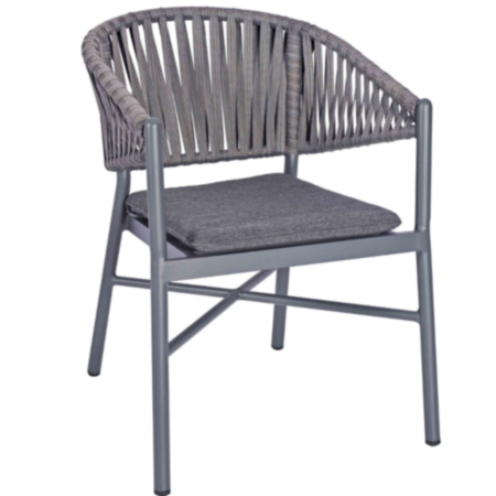 Milan Rope Weave Cafe Bistro Armchair