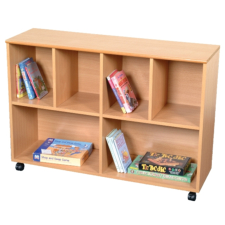 Wooden School Library Mobile Bookcase 