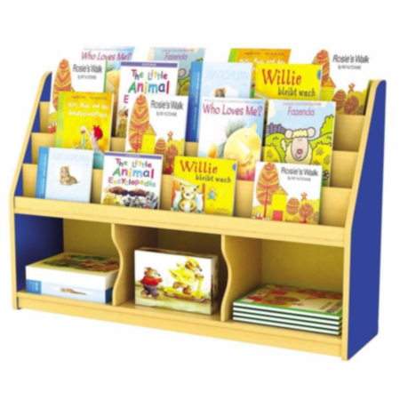 Early Years Milan Tiered Children&#039;s Bookcase with 3 Large Trays