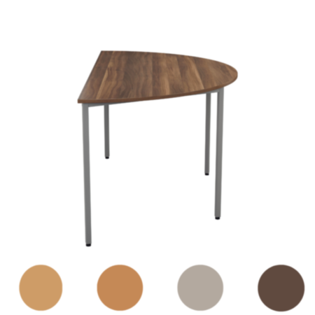 Semi-Circular Multipurpose 18mm Table Desktop - 1600 X 800