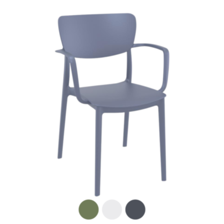 Lisa Polypropylene Cafe Bistro Chair