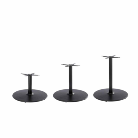 Dome Black Cast Iron Indoor Large Cafe Bistro Table Base - 3 Sizes