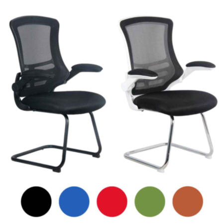 Luna Medium Back Designer Mesh Cantilever Office Chair