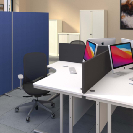 Straight Desktop Fabric Screen