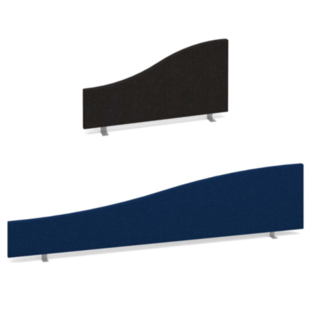 Wave Fabric Wrapped Desk Screen