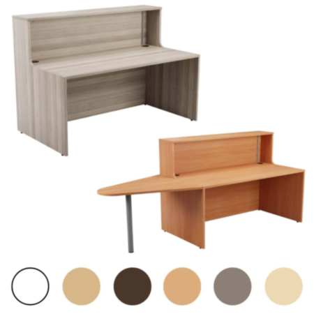 Basic Stand Alone Reception Desk Unit with Cable Management System