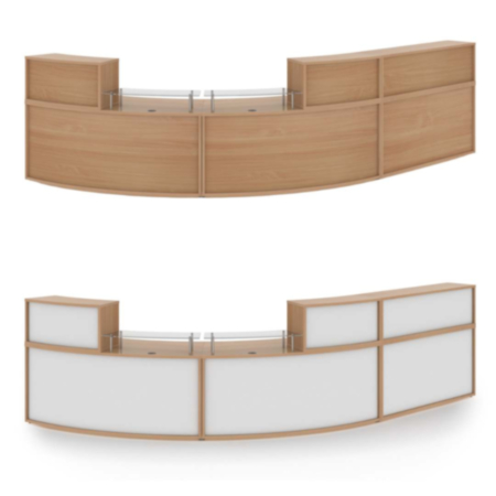 Denver Extra Large Curved Complete Reception Unit
