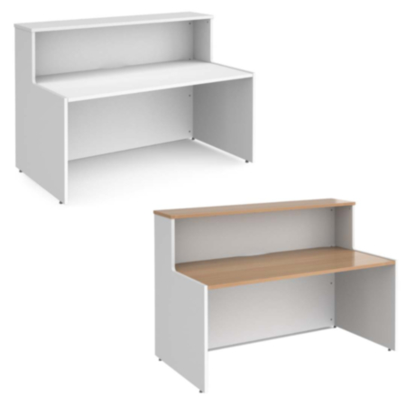 Welcome White Reception Desk