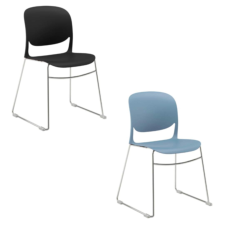 Verve Multi-Purpose Chair with Chrome Sled Frame