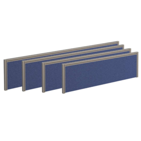 Straight Fabric Desktop Screen with Aluminium Frame