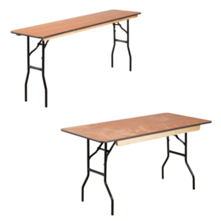 Rectangular Wooden Banqueting Folding Trestle Table