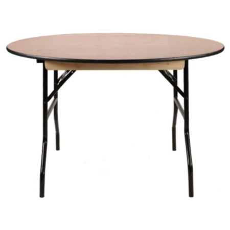 Round Wooden Banqueting Folding Trestle Table