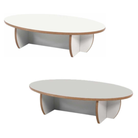 Mini Range Early Years Wooden Circular Table Grey