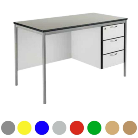 Fully Welded Teachers Desk, MDF Edge