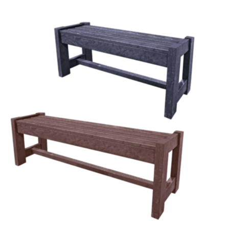 Wirksworth Outdoor Recycled Plastic Low Park Bench
