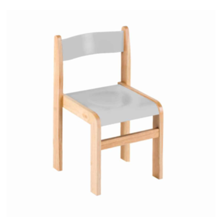 Tuf Class Classroom Grey Wooden Chair Pack of 2