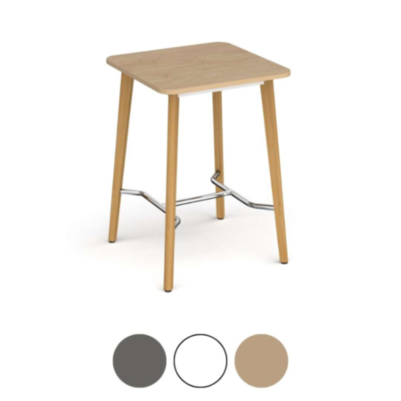 Saxon Square Poseur Office Worktable with 4 Oak Legs
