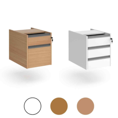 Contract 2/3 Drawer Fixed Pedestal