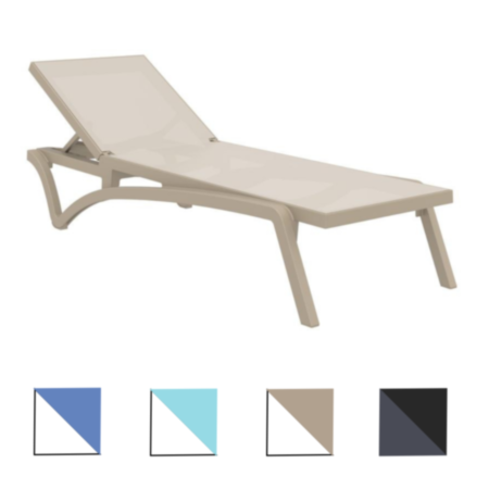 Pacific Stackable Outdoor Commercial Sun Lounger