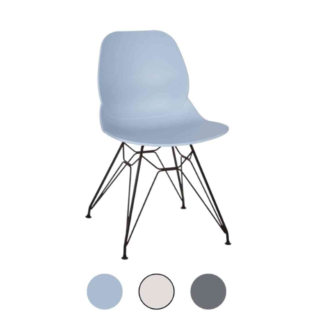 Shoreditch Recycled Plastic Chair Eco Shell M Frame