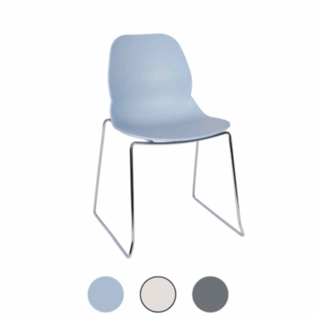 Shoreditch Recycled Plastic Chair Eco Shell E Frame