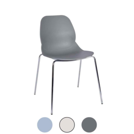 Shoreditch Recycled Plastic Chair Eco Shell F Frame