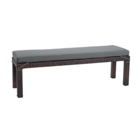 Outdoor Early Years Rattan Bench with Cushion