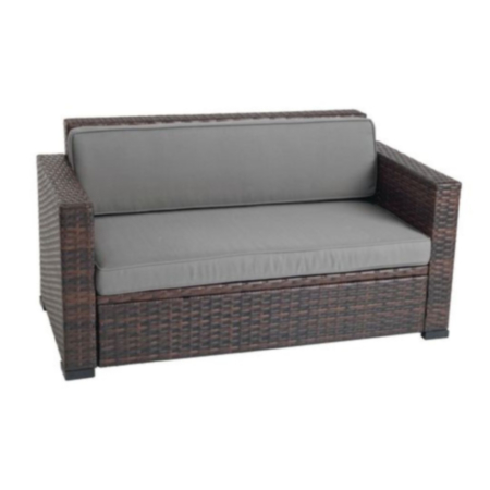 Outdoor Early Years Rattan 2 Seater Chair with Cushions