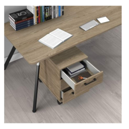 Anson Executive 3 Drawer Mobile Pedestal - Barcelona Walnut