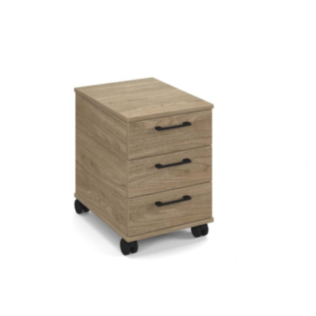 Anson Executive 3 Drawer Mobile Pedestal - Barcelona Walnut