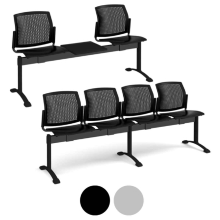 Santana 2-4 Seater Perforated Waiting Room Beam Seating