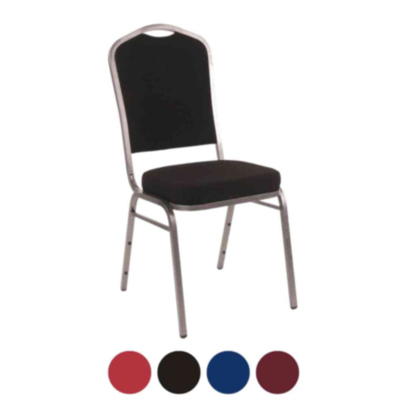 Crown Banqueting Steel Chair with Fabric Padded Seat